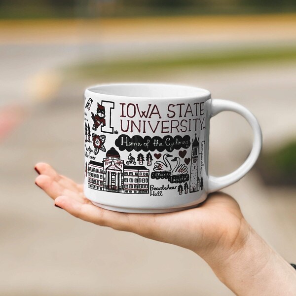 Julia Gash Illustrated Iowa State University Mug (14 oz.)